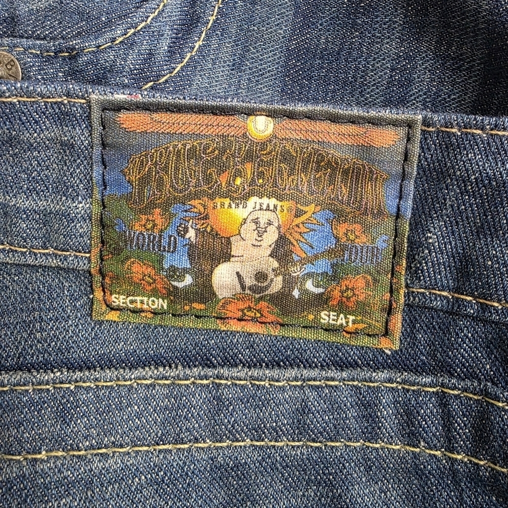 True Religion 2000s Y2k Flared Bell Bottom Women's Denim Jeans Size 28 30427 - Picture 13 of 16